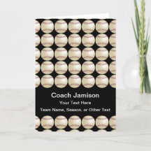 Baseball, tack Coach, Namn, Blank Inside, Black