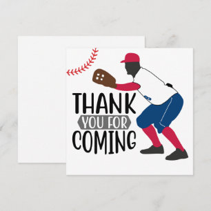Baseball tack för att du kom kort