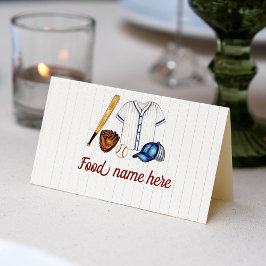 Baseball Tält Place Card-Födelsedagsfest Placeringskort
