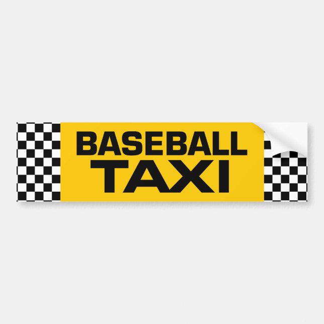 Baseball Taxi Bildekal (Framsidan)