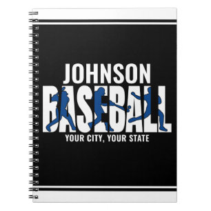 Baseball Team ADD NAMN Champion Game Player Anteckningsbok