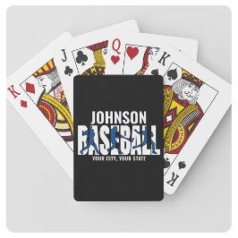 Baseball Team ADD NAMN Champion Game Player Casinokort