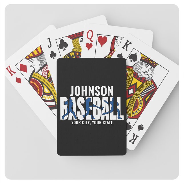 Baseball Team ADD NAMN Champion Game Player Casinokort (Skapare uppladdad)