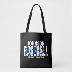 Baseball Team ADD NAMN Champion Game Player Tygkasse