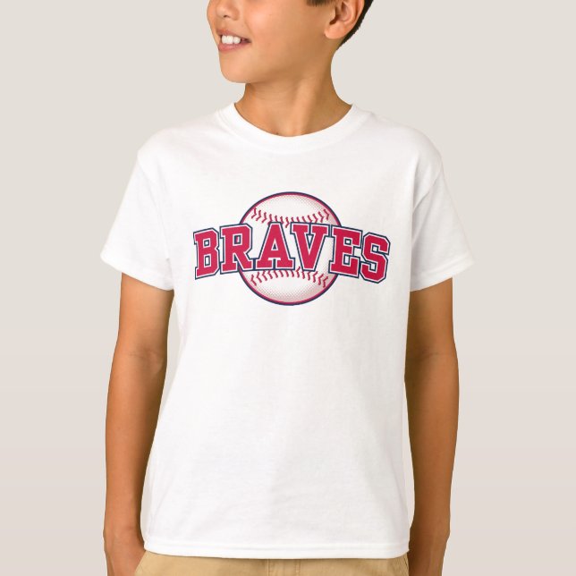 Baseball Team Atlanta T Shirt (Framsida)