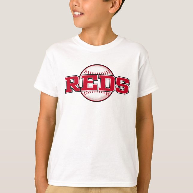 Baseball Team Cincinnati Red T Shirt (Framsida)