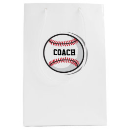 Baseball Team COACH White Red Black