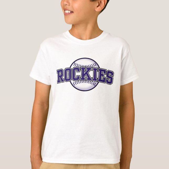 Baseball Team Colorado Rockie T Shirt (Framsida)