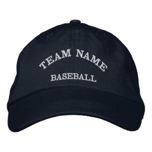 Baseball Team Namn marinmarat Hat Broderad Keps