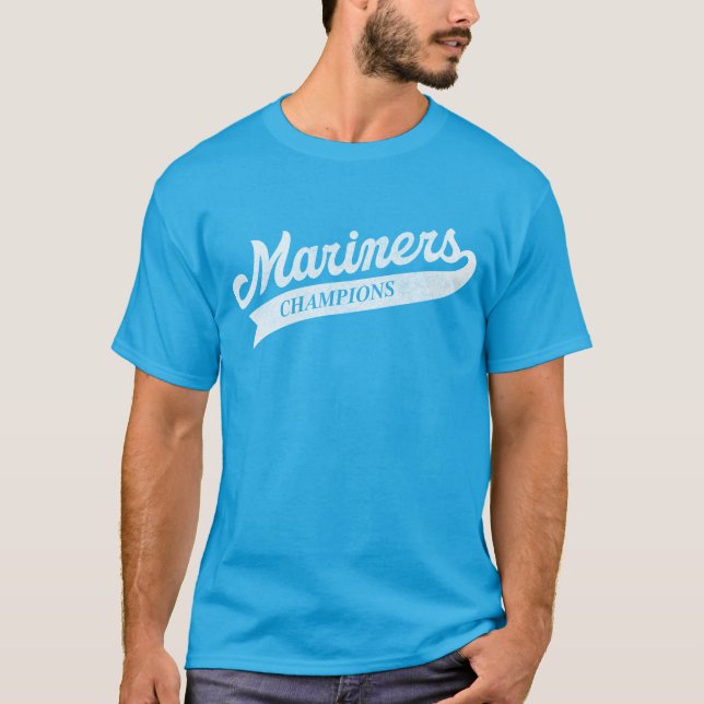 Baseball Team Seattle Mariner T Shirt (Framsida)