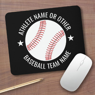 Baseball Teckning med modernt team och Idrottsman Musmatta