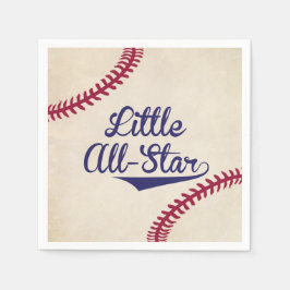 Baseball Thabel Little All Star Baby Shower Napkin Pappersservett