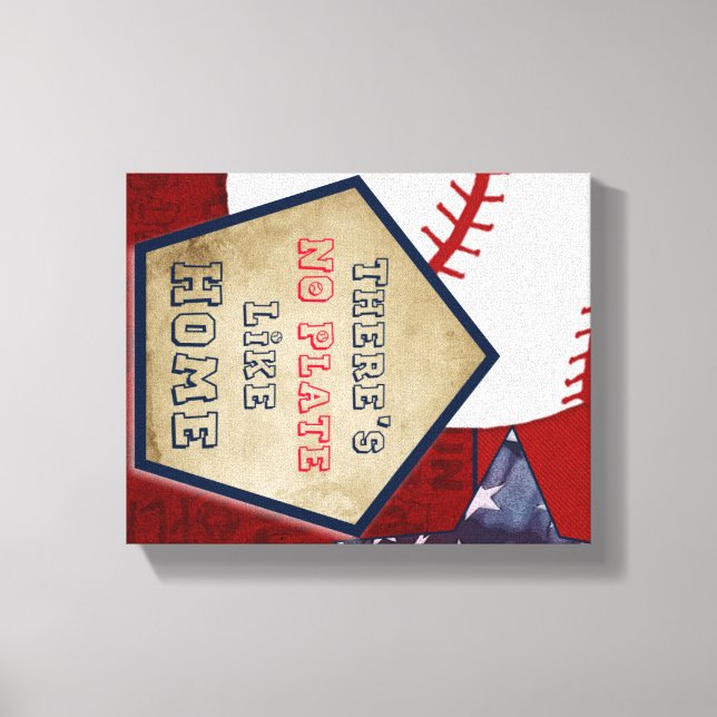 Baseball Thated Boys Room Decor Canvastryck (Framsida)