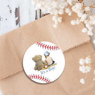 Baseball ThBäste Babydusch Runt Klistermärke