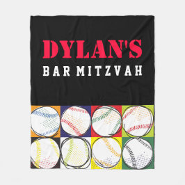 Baseball ThBäste Pub Mitzvah, hem Giveaway Fleecefilt