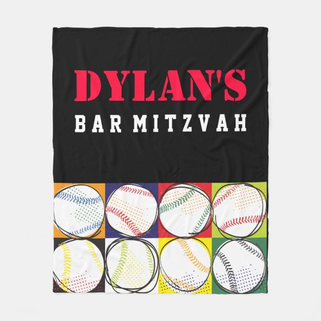 Baseball ThBäste Pub Mitzvah, hem Giveaway Fleecefilt (Framsidan)