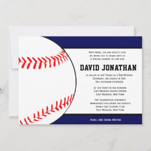 Baseball ThBäste Pub Mitzvah-inbjudan Inbjudningar