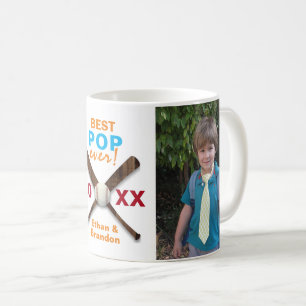 Baseball Theme Best Pop Anpassningsbar Photo Kaffemugg