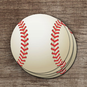 Baseball Theme Boll Underlägg Papper Rund