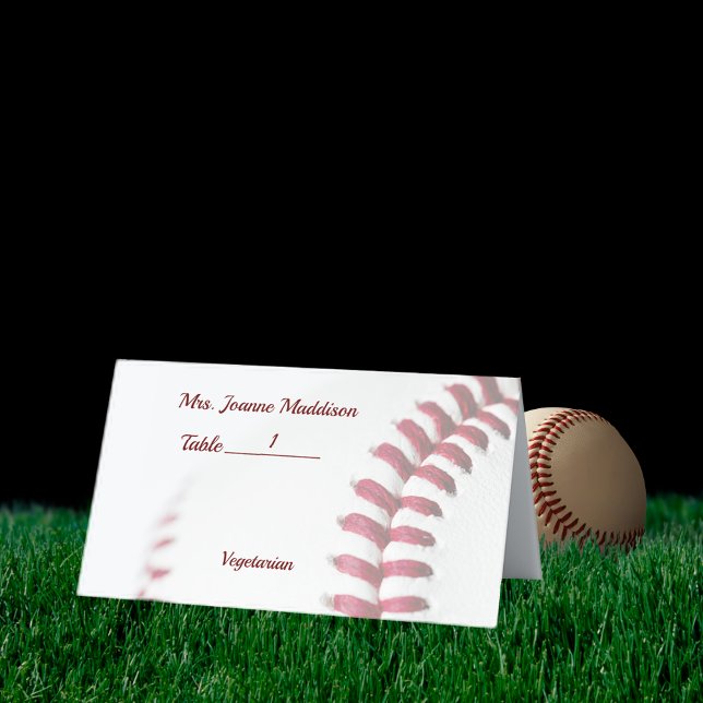 Baseball Theme Bröllop Anpassade Plattskort (Skapare uppladdad)