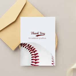 Baseball Theme Bröllop Tack Kort