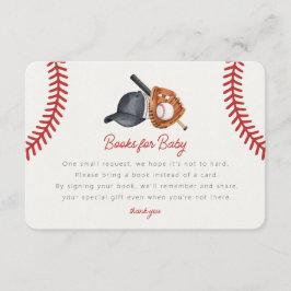 Baseball Theme Home Springa Bokar för Baby infoga Tilläggskort