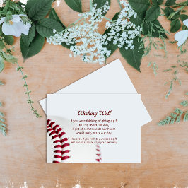Baseball Theme Wishing well Bröllop Tilläggskort