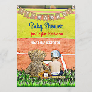 Baseball Thenzys babyskor Inbjudningar