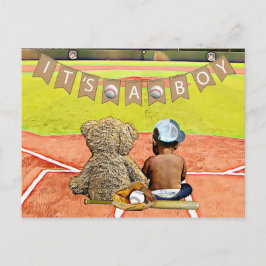 Baseball Thenzys vykort för etnisk baby Shower