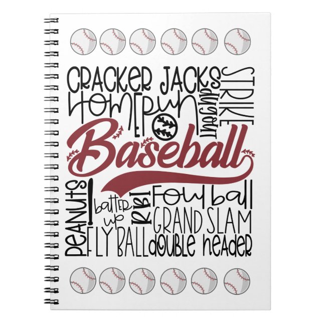 Baseball Thned Anteckningsbok (Framsidan)
