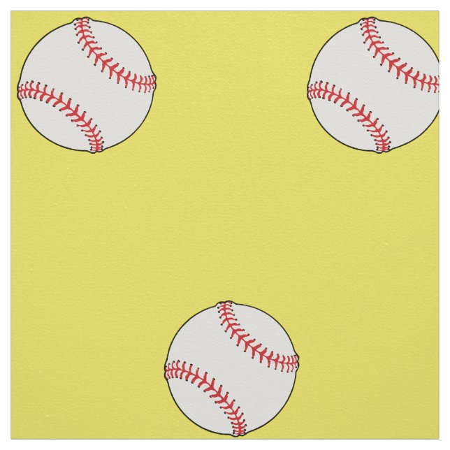 Baseball Thned Fabric - HAMbyWhiteGlove Tyg (Provkarta)