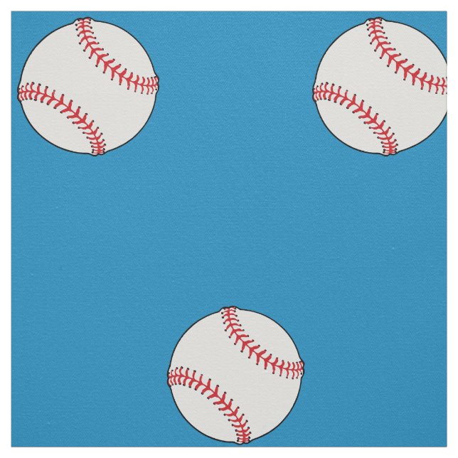 Baseball Thned Fabric i Himlar Blue HAMbyWG Tyg (Provkarta)