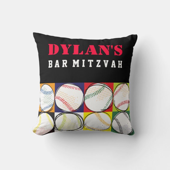 Baseball Thned Pub Mitzvah, inloggningsnämnd för m Kudde (Framsida)
