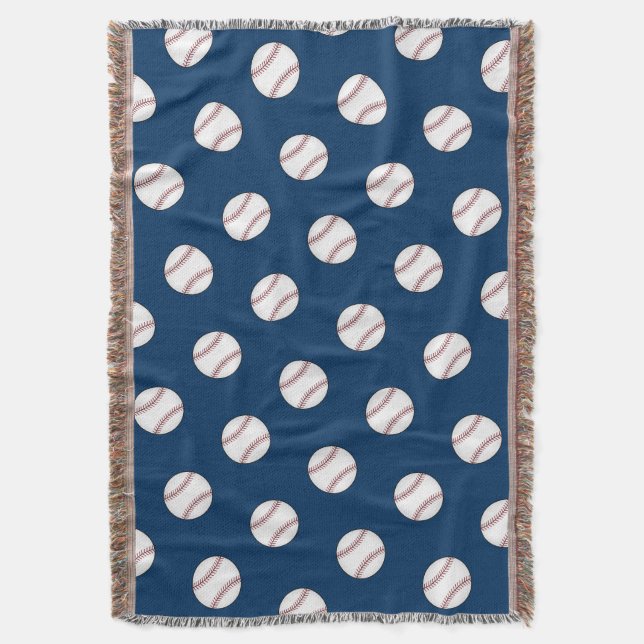 Baseball Throw Blanket Filt (Framsidan Vertikal)
