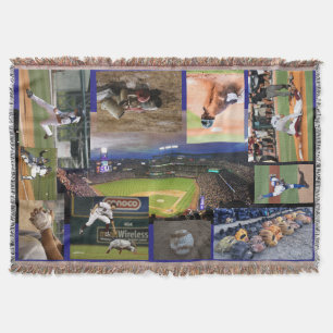 Baseball Throw Blanket - HAMbyWhiteGlove Filt