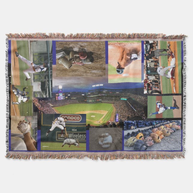 Baseball Throw Blanket - HAMbyWhiteGlove Filt (Framsidan)