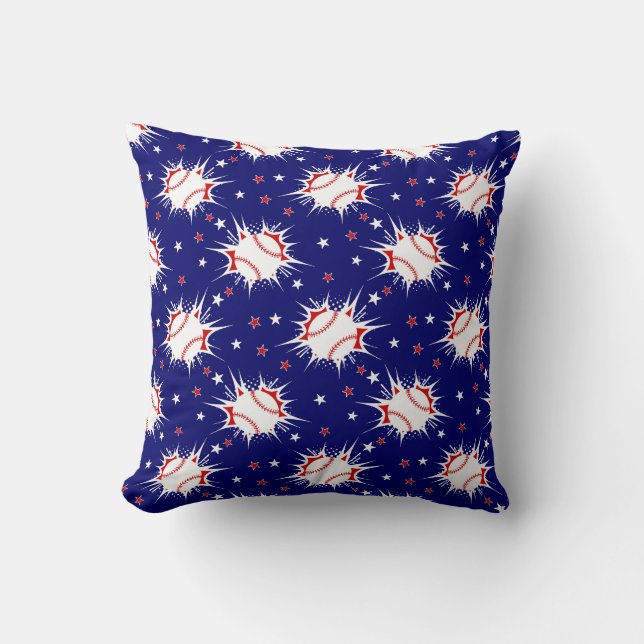 Baseball Throw Pillow Kudde (Framsida)