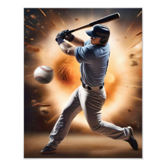 Baseball Thunder Pitch Fototryck