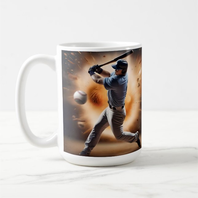 Baseball Thunder Pitch Kaffemugg (Vänster)