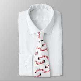 Baseball Tiled Design Necktie Slips