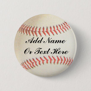 BASEBALL TILLFOGAR NAMN ELLER TEXT HERE-BUTTON KNAPP
