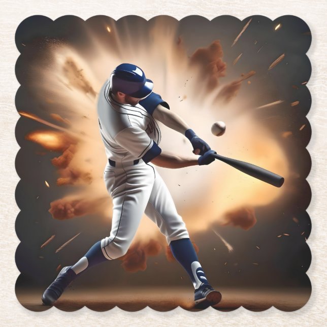 Baseball Toppen spelar Springa i hemmet, Underlägg Papper (Framsida)