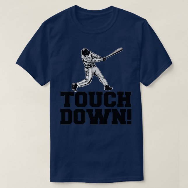 Baseball Touchdown (sjutusk, Sarcastic Baseball To T Shirt (Design framsida)