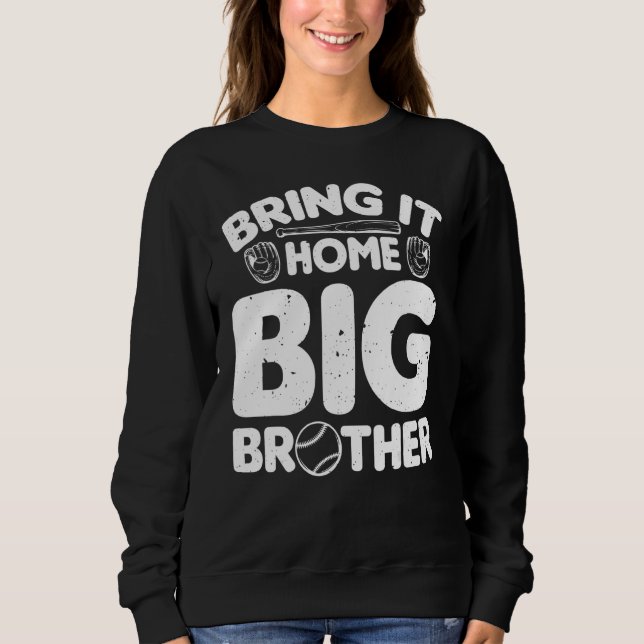 Baseball Tournament Bring It Home Big Brother Base T Shirt (Framsida)