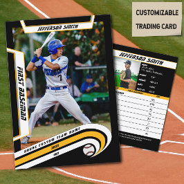 Baseball Trading Card Living Gult Black