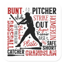Baseball Typography Ord and Terms