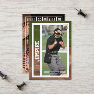Baseball Umpire Retirement Souvenir Trafikkort