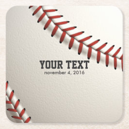 Baseball Underlägg Papper Kvadrat