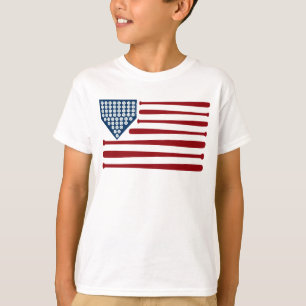 Baseball USA flagga Fladdermöss & Bollar - Graphi T Shirt