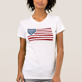 Baseball USA flagga Fladdermöss & Bollar - Graphic T Shirt